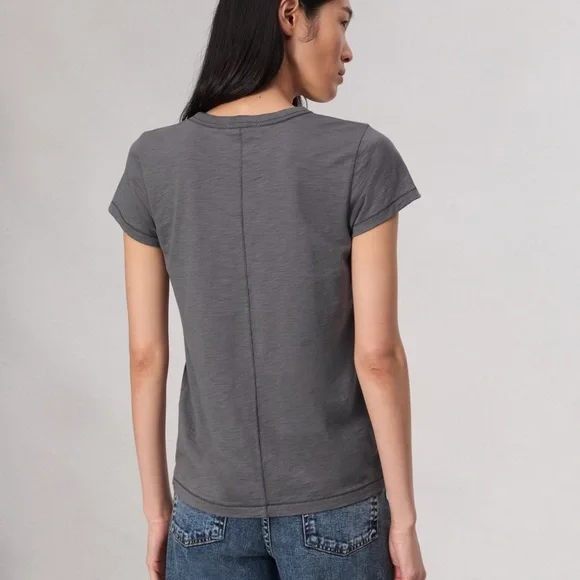 NWT Rag & Bone The Slub Tee Washed Slate Grey Large L - Picture 2 of 7